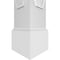 Ekena Millwork Craftsman Classic Square Non-Tapered Coastal Fretwork Column w/ Mission Capital & Mission Base CC1008ENCTLMIMI - alternate 4
